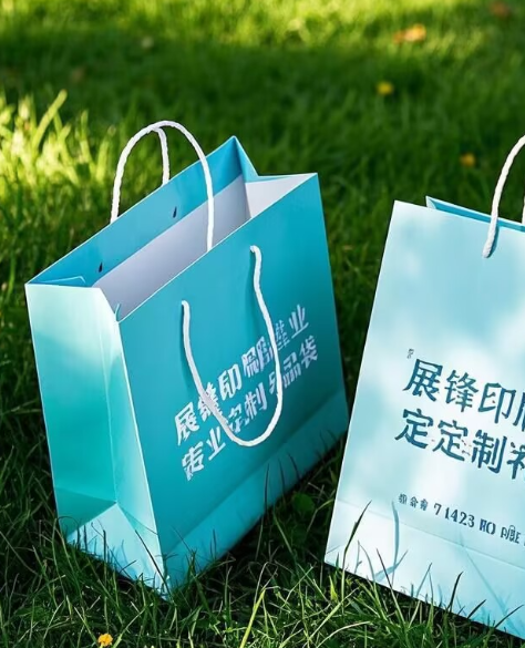 广州月饼手提袋源头工厂：展锋纸品，专注白卡纸袋定制  