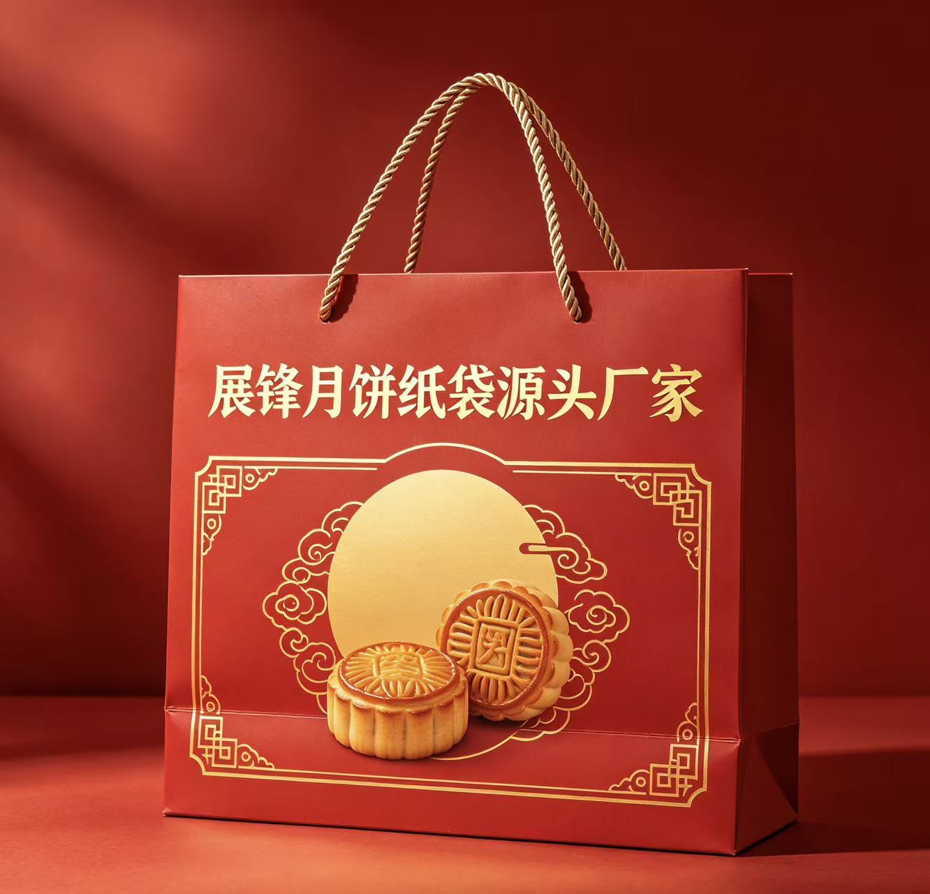 礼品袋定制 | 中秋月饼礼品袋 | 展锋包装